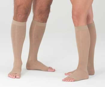 Varicose socks for the treatment of leg pain and the correct way